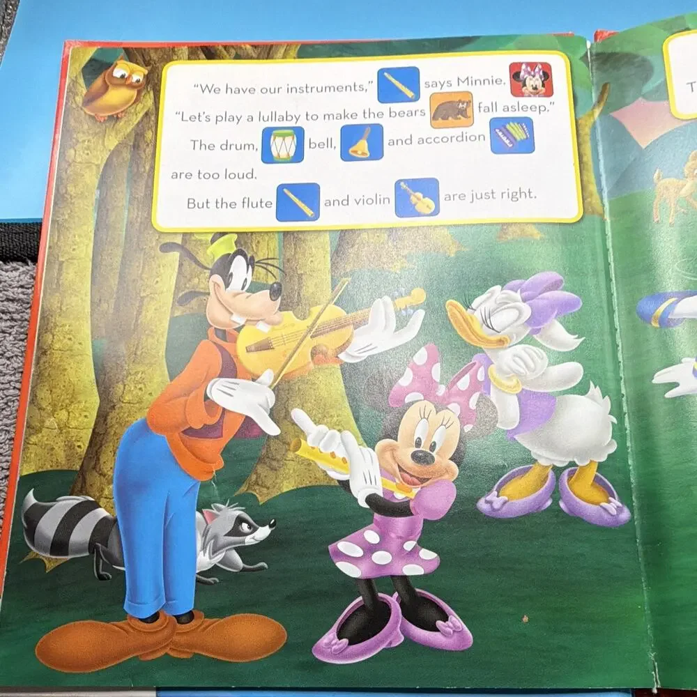 Disney Minnie Mouse Halloween Witch Plush , and play with Mickey book.